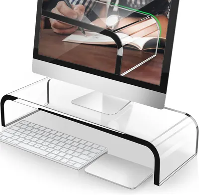Produktbild von Monitorständer, Transparente Monitorerhöhung, Bildschirmständer aus Acryl - Laptopständer
