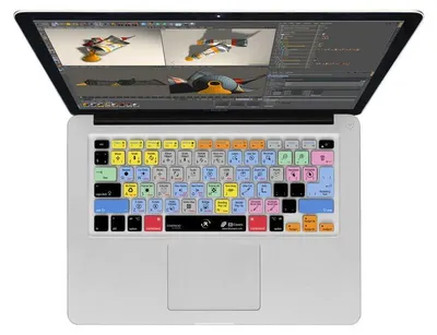 Produktbild von Cinema 4D QWERTY Tastatur-Abdeckung für MacBook, Air & Pro Tastaturen