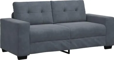 Produktbild von vidaXL Zweisitzer-Sofa Dunkelgrau 180x77x82 cm Samt