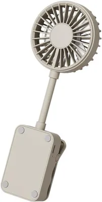 Productafbeelding van VHV - Clipventilator - USB-oplaadbare clipventilator - USB-oplaadbaar, stil, met klem - geschikt voor bureau, kinderwagen, camping