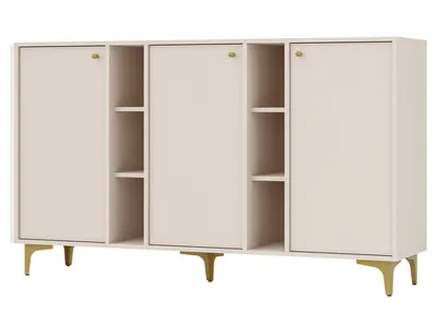 Produktbild von Breite Kommode IROS 1 - beige/gold