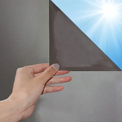 Produktbild von Spiegelfolie, Fensterfolie, Sichtschutzfolie, Statische Milchglasfolie, Selbstklebend Blickdicht Sonnenschutzfolie, Anti-Peep-Folie