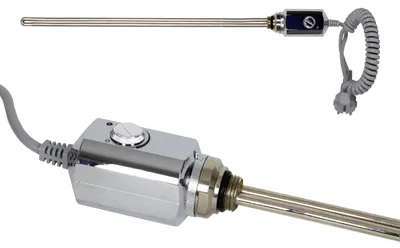 Produktbild von Elektro Heizstab Heizlanze 1/2" Heizpatrone Heizelement Chrom 600 W