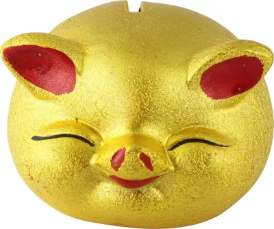 Produktbild von Spardose - Glücksschwein klein - gold - Schwein