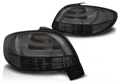 Productafbeelding van LED achterlichten, geschikt voor Peugeot 206, bouwjaar 98-06, uitvoering: smoke (gerookt)