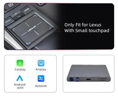 Immagine prodotto di Modulo CarPlay e Android Auto, connettività wireless, compatibile con i modelli Lexus, dotato di un piccolo touchpad
