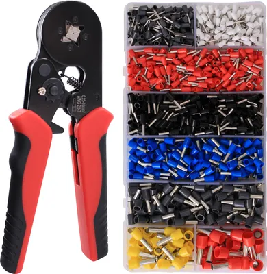 Produktbild von DAYTOOLS Crimpzangen Set mit 1200 Aderendhülsen