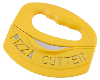 Produktbild von Pietuley Pizzaschneider Edelstahl mit Deckel und Teigkarte, Pizzamesser, Wiegemesser, Pizzaroller-Schneider, Pizzaschneider-Roller, Teigschneider, Teigschaber, Pizzazubehör, Küchenhelfer, Kuchenteigschaber