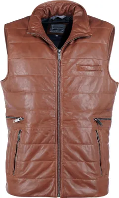 Produktbild von JCC Lederweste 3102179 Herren cognac 48