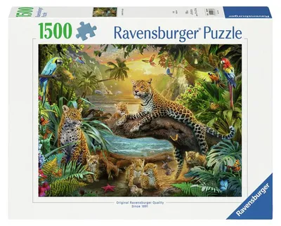 Image de Ravensburger Jigsaw Puzzle Leopards in the Jungle, 1500pcs.