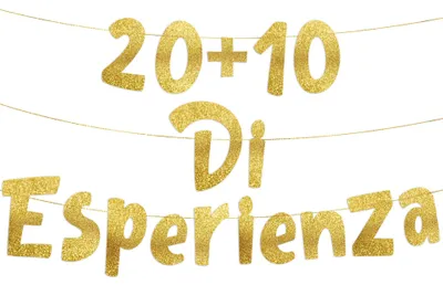 Glitter Banner Gold 1,3 m – vorgereinigt, für Geburtstage