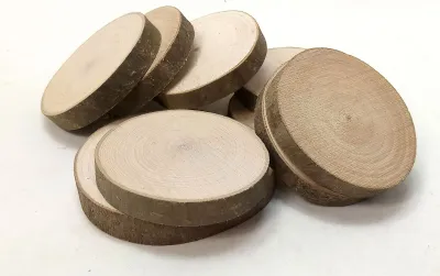 Produktbild von 10 Baumscheiben Ahorn Holzscheiben Astscheiben Bastelholz 7-9 cm