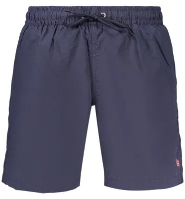 Produktbild von Herren Bade-Boxershorts Blau mit Kontrastdetails und Taschen