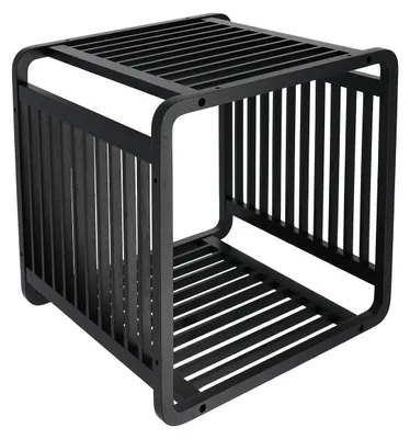 Produktbild von TENDANCE | Modulares Regal - SMART KUBE - Schwarz - Bambus - Modernes Design - Vielseitige Aufbewahrung - Badregal
