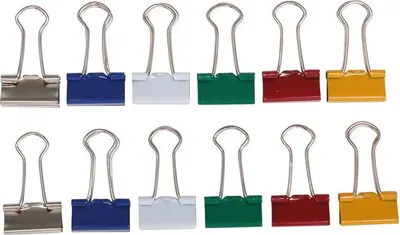 Produktbild von MAUL Foldback-Klemmer Federstahl Metall 12 Stück 19 mm rot