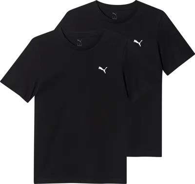 Produktbild von 2 er Pack Puma Ess Logo Tee Multipack M T-Shirt Herren Rundhals 692313 01, Bekleidungsgröße:L