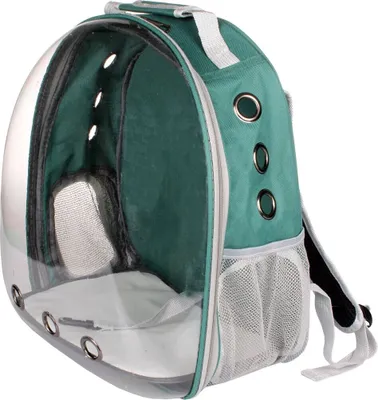 Produktbild von Petbag Transparent Haustier-Rucksack grün, 1 Stück