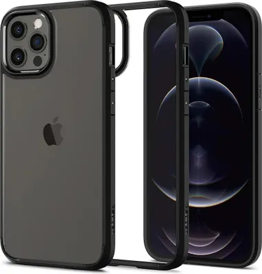 Immagine prodotto di Cover Spigen Ultra Hybrid per iPhone 12/12 Pro - Nera/Trasparente