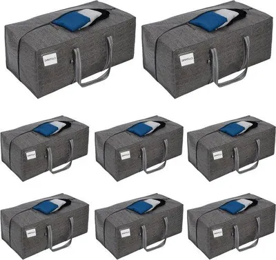 Immagine prodotto di Contenitori grandi da 8 pezzi, grigio scuro