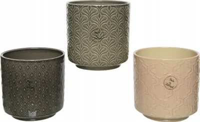 Image de Boîtier décoratif en céramique fleur 13 x 13 cm 1 pièce