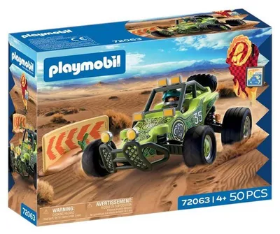 Produktbild von PLAYMOBIL 72063 Geländewagen Rennfahrzeug, 50 Teile, Ab 4 Jahren