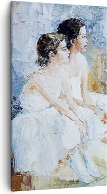 Produktbild von Bild auf Leinwand - Leinwandbild - Balletttänzer tanzen - 45x80cm - Wand Bild - Wanddeko - Leinwanddruck - Bilder - Kunstdruck - Wanddekoration - Leinwand bilder - Wandkunst - PA45x80-3767