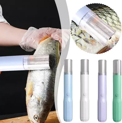Obrázek produktu pro Verk 07286 Elektrický odstraňovač rybích šupin fialový