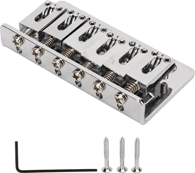 Obrázek produktu pro Kytarový most, stříbrný kytarový most, pevný kytarový most, elektrický kytarový most, kovový kytarový most, výměna kytarového mostu