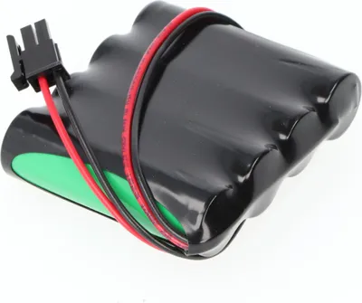 Produktbild von Notleuchtenakku NiMH 4,8V 1100mAh F1x4 Mignon AA mit 150mm Kabel & Stecker ersetzt Inotec 890015