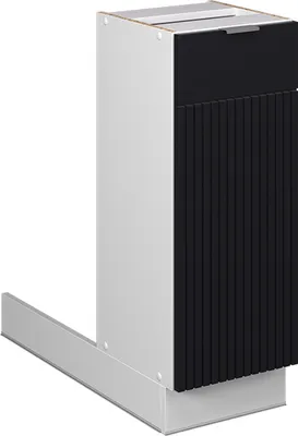Produktbild von Regalinselunterschrank Vicco Fame-Line Schwarz gestreift 30 cm ohne Arbeitsplatte, Model 50861