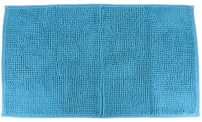 Obrázek produktu pro Mikrovláknový koberec s kulatým vzorem, jednobarevný, 45 x 75 cm – tyrkysový – Tendance