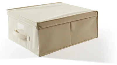 Faltbare Aufbewahrungsbox Easybox, 36x48x19 cm, Ecru