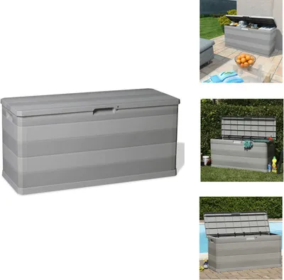 Obrázek produktu pro vidaXL Zahradní box šedý 117×45×56 cm - Zahradní boxy