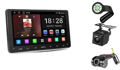 Zdjęcie produktu dla Radio samochodowe z ekranem dotykowym, system nawigacji, bezprzewodowe połączenia, kompletny zestaw
