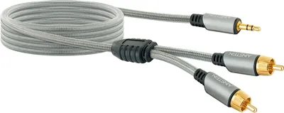 Produktbild von AINSTEIN HiFi Audioadapter 2 Chinch-Stecker zu 3,5 mm AUX Klinkenstecker »mit Knickschutz«