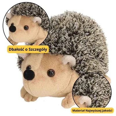 Obrázek produktu pro Plyšový maskot Ježek Plyšová hračka Hnědá 17,5 cm