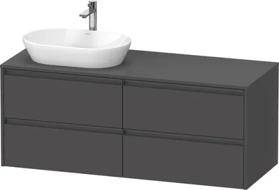 Produktbild von Duravit Ketho.2 Wastafelonderkast 140x55x56,8 cm Mat Grafiet