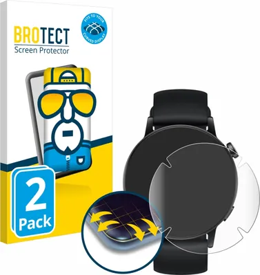 Produktbild von 2x BROTECT Fullscreen Schutzfolie für Huawei Watch GT 3 (42 mm) Displayschutz Folie Fullcover Klar Transparent