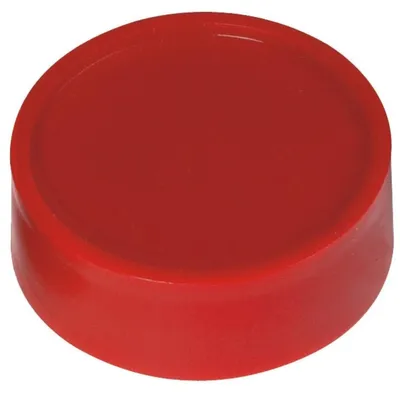 Image de MAUL Aimant rond 10 pièces 2 kg Plastique Ferrite incassable Laqué Ø 3,4 x 1,4 cm Rouge