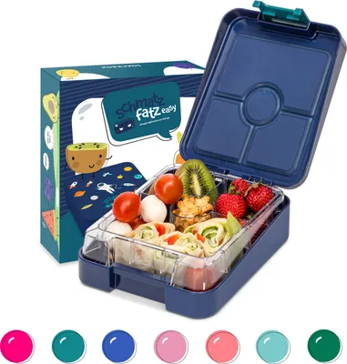Obrázok produktu pre Schmatzfatz Junior, desiatový box s priehradkami odolný proti vytečeniu, bez BPA