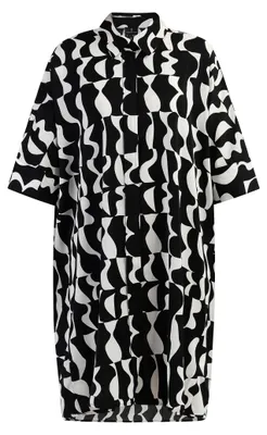 Productafbeelding van aleva Damen Hemdkleid 31226319-AL04, ZWART/WIT, maat S