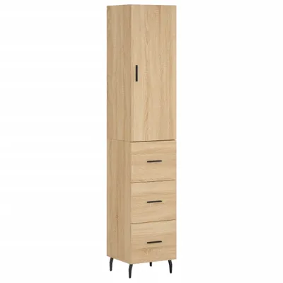 Zdjęcie produktu dla vidaXL Deska wysoka dąb sonoma 34,5x34x180 cm Materiał drewnopochodny