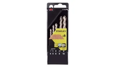 Produktbild von Stanley STA56099-QZ Präzisions-Steinbohrer, 4–10 mm, Box mit 5 Stück