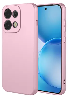 Productafbeelding van MobyDefend Hoesje - Geschikt voor Oppo Reno16 Pro  -  Matte Siliconen Backcover - Licht Roze