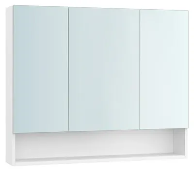 Immagine prodotto di Mobiletto da bagno con 3 ante – Bianco – 16,5 x 90 x 75 cm
