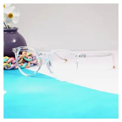 Produktbild von Runde Lesebrille für Damen und Herren, klare Sicht, Lesehilfe, Blaulichtfilter