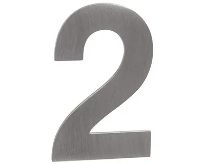 Obrázok produktu pre Samolepka číslo "2" nerez 50x1,5 mm