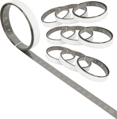 Produktbild von SCHMIDT systemprofile 10x Maßband 1m-1m Mitte Edelstahl Skalenbandmaß klebend