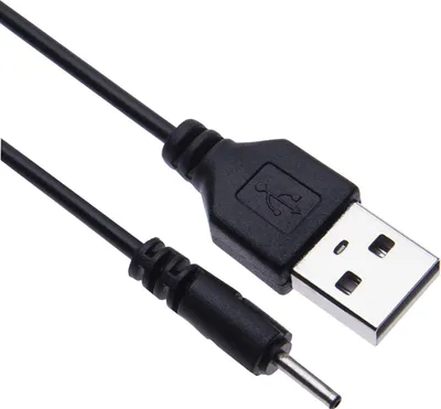Produktbild von USB-auf-DC-2,0-mm-Kabel, USB-DC-Ladeadapter für Ohrhörer, USB 2.0 Typ A Stecker auf DC 2,0 mm x 0,6 mm 5-Volt-Hohlstecker-Netzteil-Ladekabel
