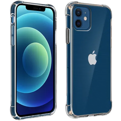 Produktbild von Avizar, Flexible Apple iPhone 12 Mini Silikon Bumper Hülle, stoßfest, Transparent